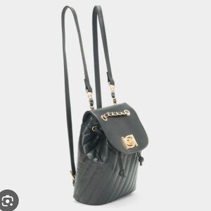 Bebe backpack- BLACK -Hera Small Backpack Handbag Purse Vegan Leather NWT $99
